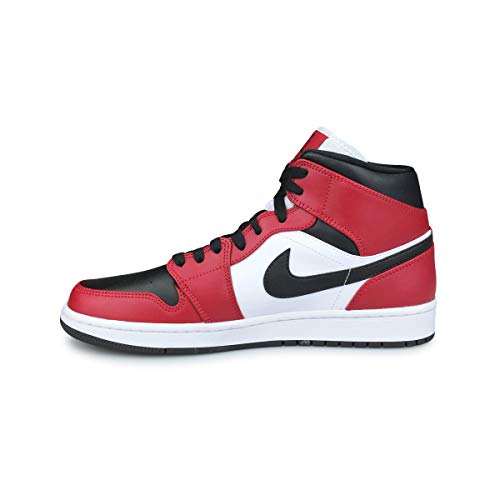 Jordan Air 1 Mid Hi-Top męskie sneakersy, Negro Gym Red, 42